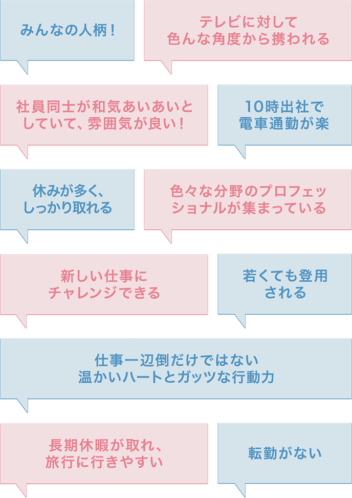 テレビ朝日サービスの良いところ!